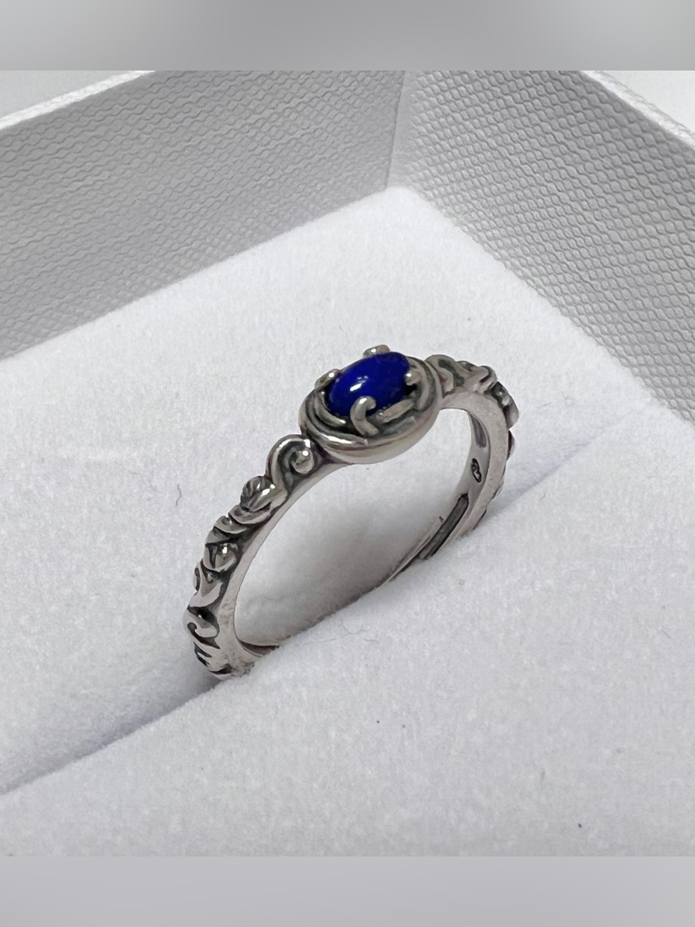 Carolyn Pollack Southwestern Sterling Silver Lapis Gemstone Ring size 9.25 - Picture 3 of 7